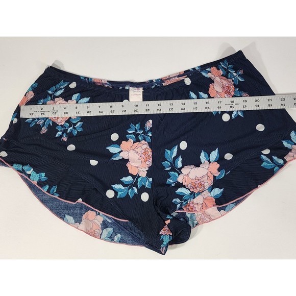 Blue Peach Floral Cami Set 2xl Secert Treasure Two Piece Tet 20W-22W tank shorts - Picture 10 of 12